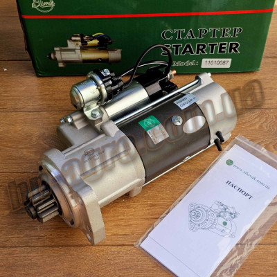 Стартер  редукторный SLOVAK 11010087 МАЗ, ЛИАЗ, УРАЛ ЯМЗ-236, 238,240,656 (24 V/8.1 KW)