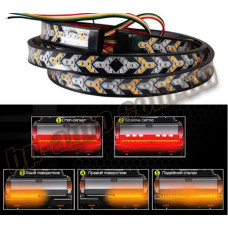 LED Y стрічка 12-24 В 240х2,5 см стопи, повороти