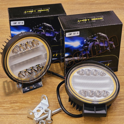 СВЕТОДИОДНАЯ LED ФАРА РОБОЧАЯ 72W ЖЕЛТИЙ ДХО (ТОЛЩИНА 50ММ)