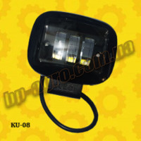 LED фара 45W 3 лінзи квадратна ближнього світла