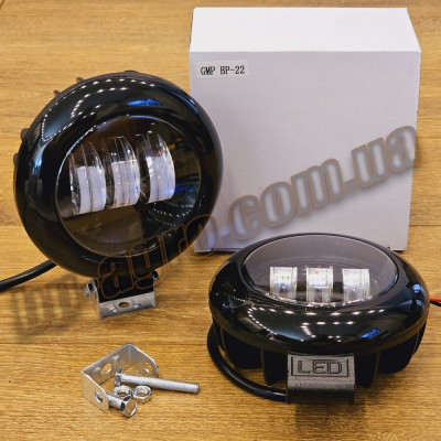 ДОПОЛНИТЕЛЬНАЯ СВЕТОДИОДНАЯ LED ФАРА 45ВТ (BLACK) ЧЕТКОЙ СВЕТОВОЙ ТЕНЕВОЙ ГРАНИЦЕЙ