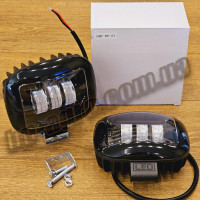 ДОДАТКОВА СВІТЛОДІОДНА LED-ФАРА 45ВТ КВАДРАТНА (BLACK) ЧІТКИЙ СВІТЛОВИЙ ТІНЬОВИЙ КОРДОН