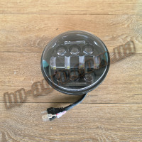 Фара світлодіодна універсальна LED 5.75" (40W) з ДХО та «Ангельськими очима» (для ВАЗ 2106, тракторів МТЗ) 