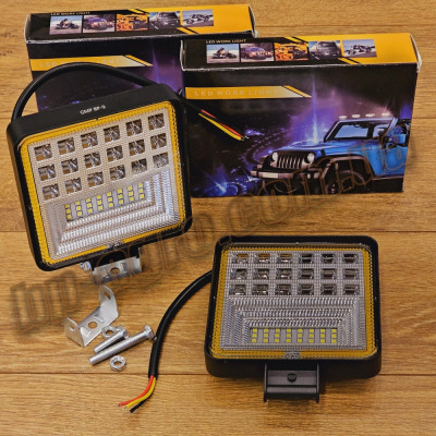 СВЕТОДИОДНАЯ LED ФАРА РОБОЧАЯ 126W АНГЕЛЬСЬКИЙ ГЛАЗ 25MM