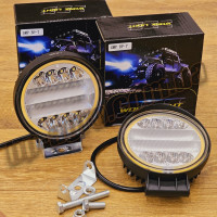 СВЕТОДИОДНАЯ LED ФАРА РОБОЧАЯ 72W ЖЕЛТИЙ ДХО (ТОЛЩИНА 42ММ)